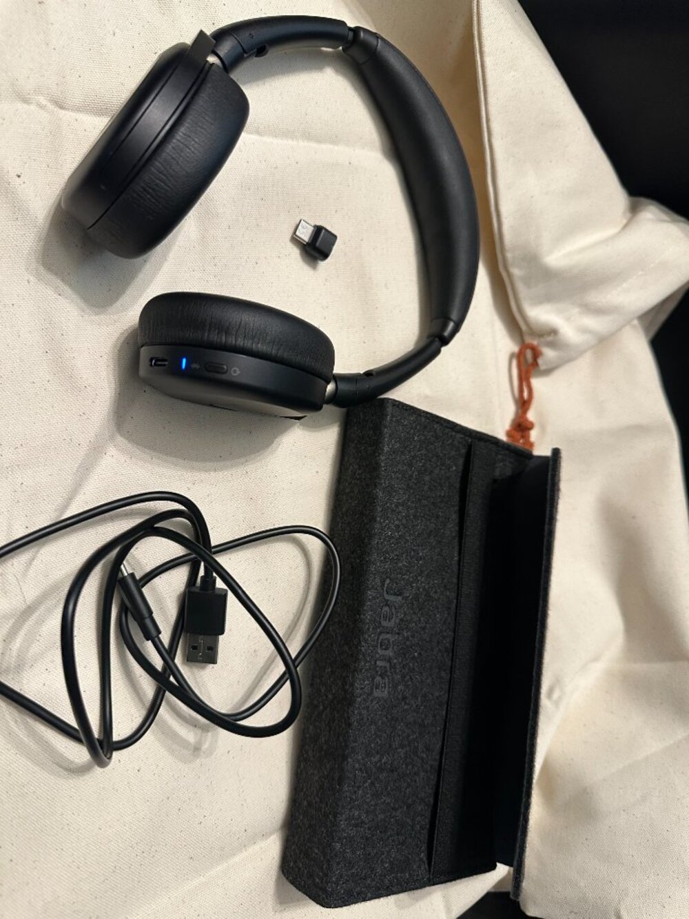 Jabra Evolve2 65 Flex Wireless Stereo Headset with Hybrid ANC, Black - Picture 2 of 2
